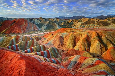 Rainbow Mountains In Chinas Danxia Landform Geological