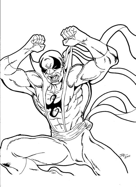 Iron Fist Coloring Pages