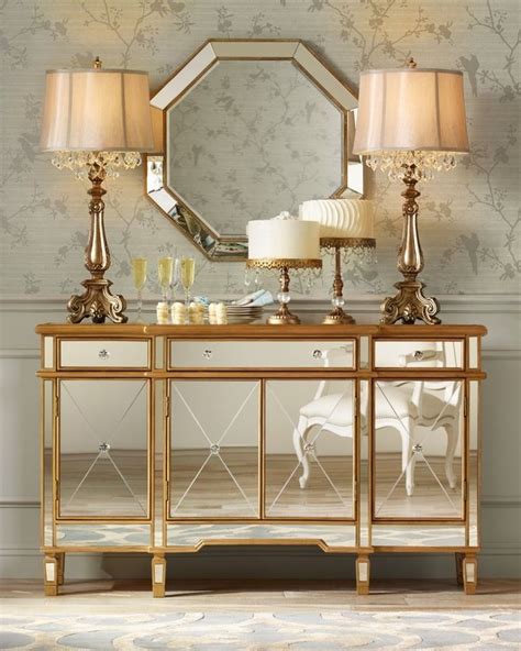 Image Result For Gold Mirrored Console Table Mirrored Furniture