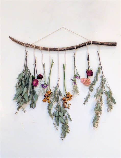 Make Your Own Dried Floral Wall Hanging Using Your Leftover Bouquets Or