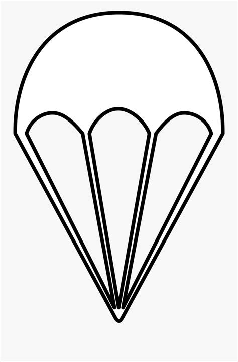 File Parachute Parachute Clipart Black And White Png Free