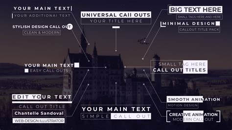 Call Outs Minimal Motion Graphics Templates Motion Array