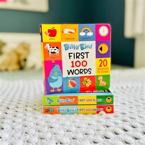 Ditty Bird Musical Book First 100 Words Mighty Baby Ph