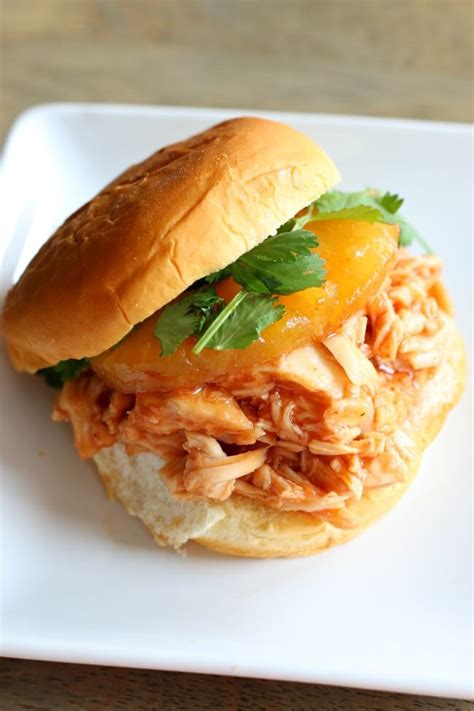 Slow Cooker Hawaiian Chicken Sandwiches 365 Days Of Slow Cooking And