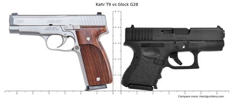 Kahr T Vs Glock G Size Comparison Handgun Hero