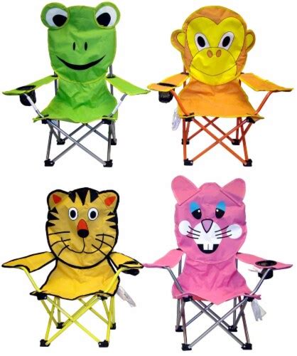 Vmi Animal Face Printed Kids Folding Chair Assorted 1 Ct Kroger