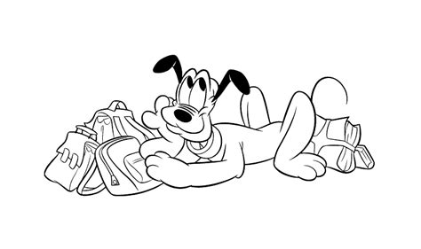 Pluto To Print For Free Pluto Kids Coloring Pages