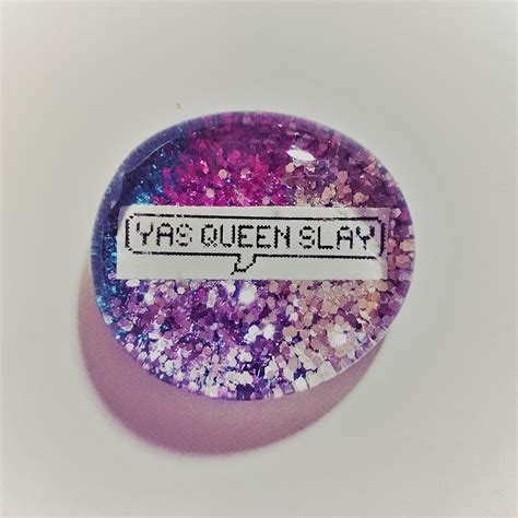 Yas Queen Slay Ultra Sparkle Starry Sky 15 Pinmagnet