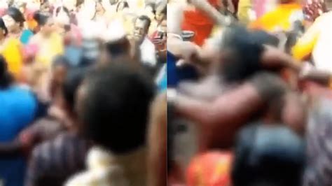 video of 2 women being thrashed paraded naked in west bengal triggers bjp tmc slugfest