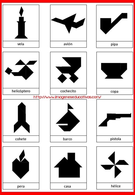 Tangram Figuras para imprimir (4) – Imagenes Educativas
