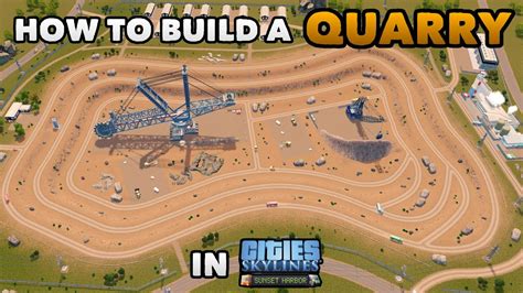 How to build a REALISTIC QUARRY in Cities: Skylines with NO MODS! [Easy