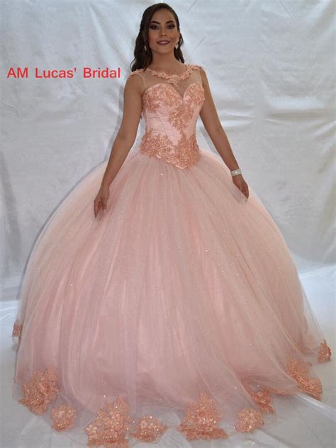 Long Ball Gown Quinceanera Dresses Beading Crystals Sweet 16 Years For