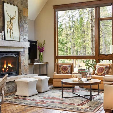 Modern Mountain Retreat Rustic Living Room Denver By Ibd Design