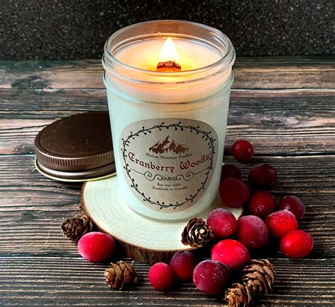 Pumpkin Spice Soy Candle Scented Fall Candles Wooden Wick Etsy