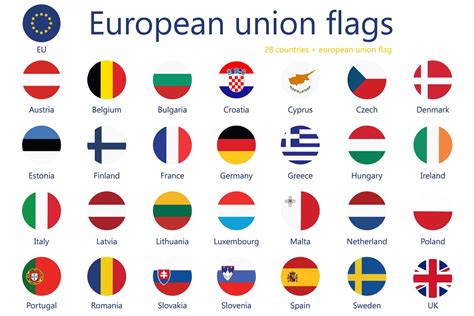 European Countries Flags 50 Off Pre Designed Photoshop Graphics