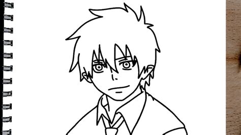 How To Draw Rin Okumura Step By Step Blue Exorcist Youtube
