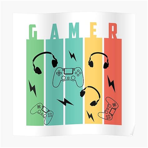 Gamer Poster For Sale By Worldconnection Redbubble
