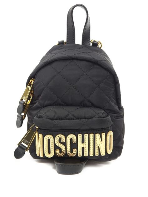Moschino Moschino Moschino Quilted Sheel Mini Backpack Moschino Bags