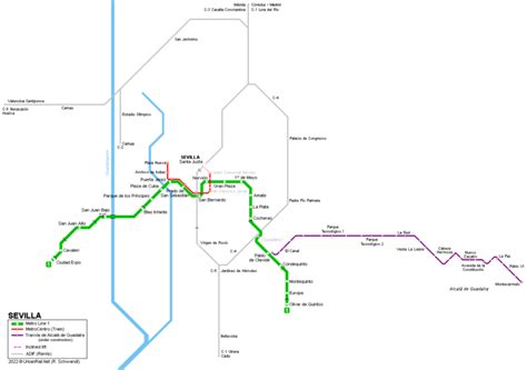 Mapa Metra V Seville Pro Rok 2023 Pražské Metro
