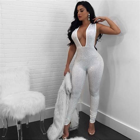To start, take a look at how they are promoting their clothes and their brand tone and voice. High-End Fashion Plunging Neck Party Jumpsuits Trendy ...