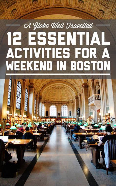 12 Essential Activities For A Weekend In Boston A Globe Well Travelled Boston Weekend Boston