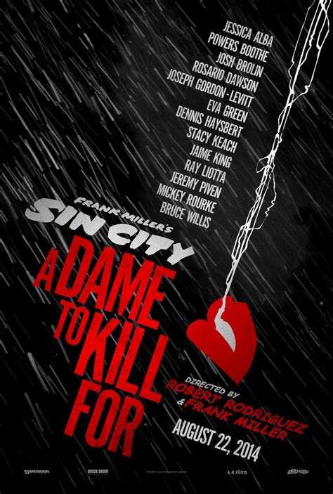 Sin City A Dame To Kill For 5 Nuevos Pósters