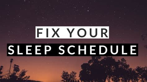 How To Fix Your Sleep Schedule In 3 Steps Youtube