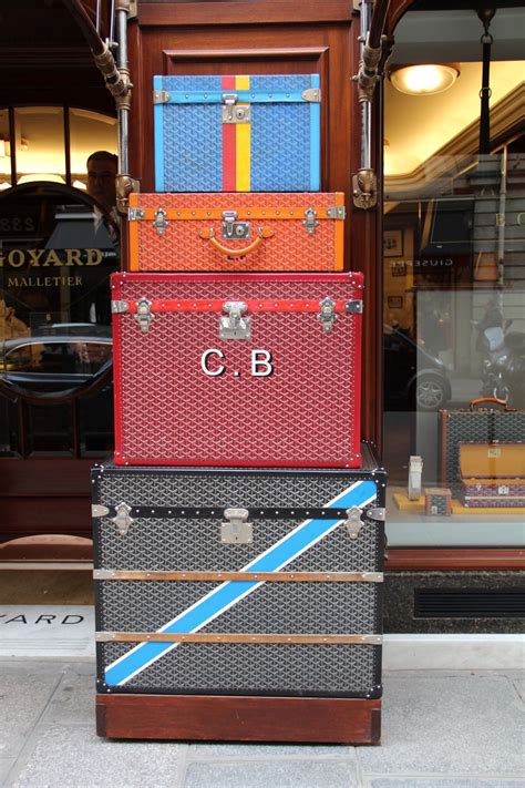Also set sale alerts and shop exclusive offers only on shopstyle. Goyard trunks outside their flagship store in Paris. (With ...