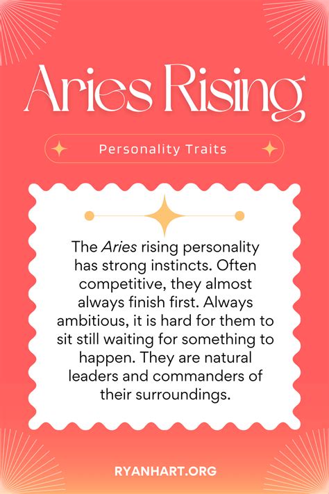 Aries Rising Sign And Ascendant Personality Traits Ryan Hart