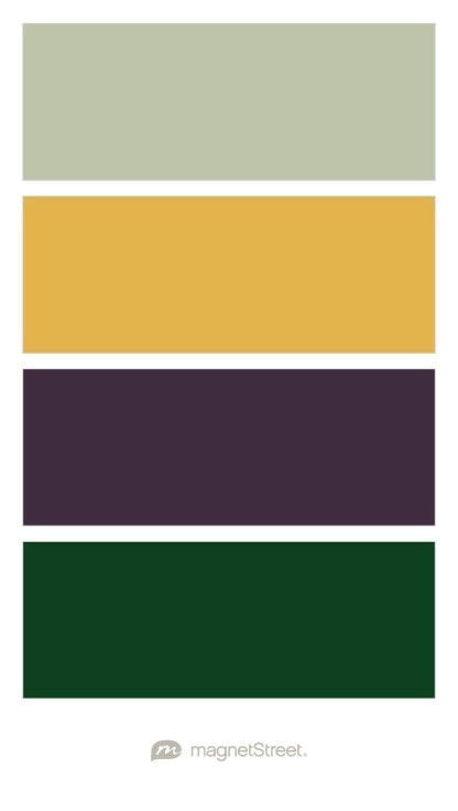 Sage, Custom Yellow, Custom Purple, and Custom Green Wedding Color Palette - custom color ...