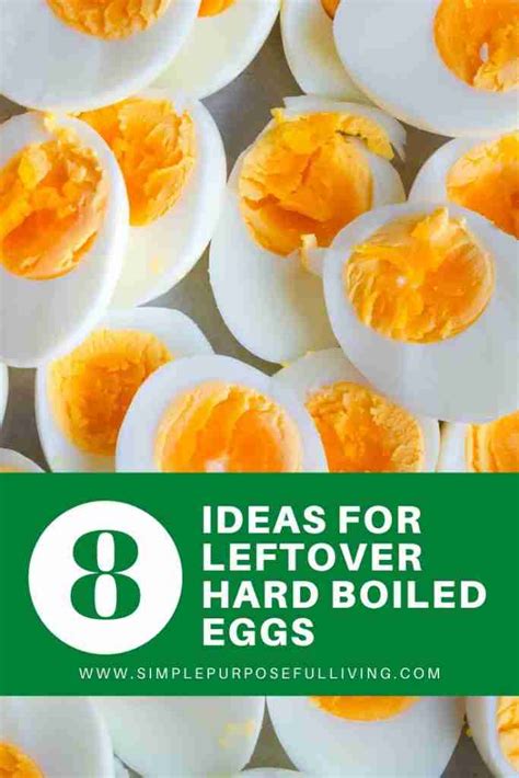 8 Leftover Hard Boiled Eggs Recipe Ideas Simple Purposeful Living