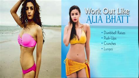 Wow Alia Bhatts Secret Fitness Regimetake A Peak Youtube