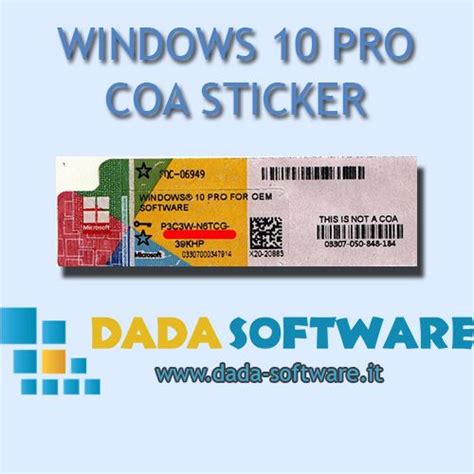 All the features of windows 10 home plus business functionality for encryption; Windows 10 Professional (Win10 PRO) COA STICKER | Software ...
