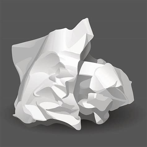 Scrunched Up Paper Ball Illustrations Royalty Free Vector Graphics
