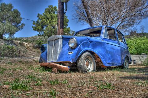 Old Blue Car © By Ozan Danışman All Rights Reserved Σάμο Flickr