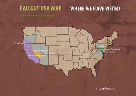 Fallout Map Of The Us Map