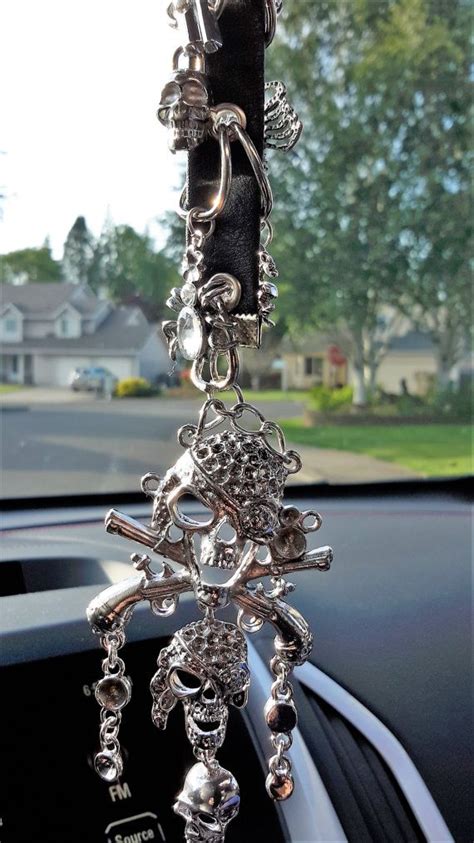 Skull Guns Handcuffs With Leather On This Cool Dangle
