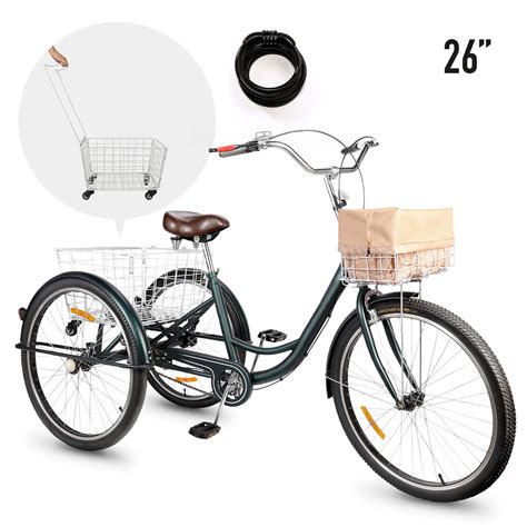 Buy Viribus Wheels Adult Tricycle W Foldable Basket Inch Wheels For Men And Women Cruise