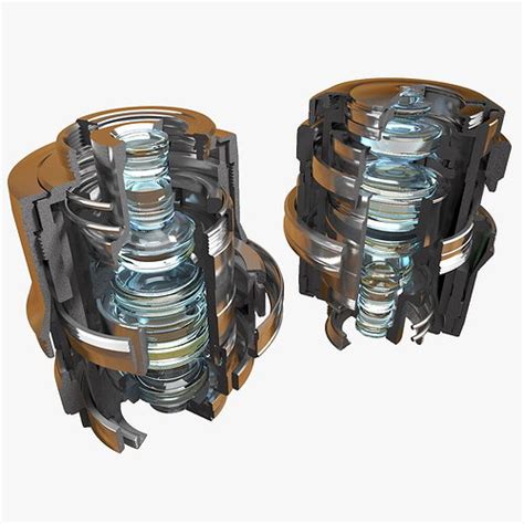 Use electromagnets to focus electrons resulting in significantly greater magnifications and resolutions. Microscope Objective Cross Section Cutaway 3D model OBJ ...