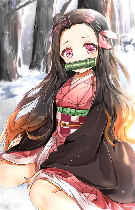 Nezuko In The Snow Demon Slayer Kimetsu No Yaiba Rawwnime