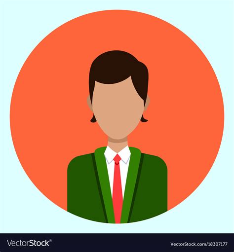 Male Avatar Profile Icon Round Man Face Royalty Free Vector
