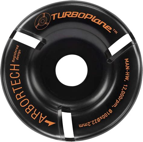 ARBORTECH Turbo Plane Ø 100 mm Tungsten Carbide Wood Carving Disc for