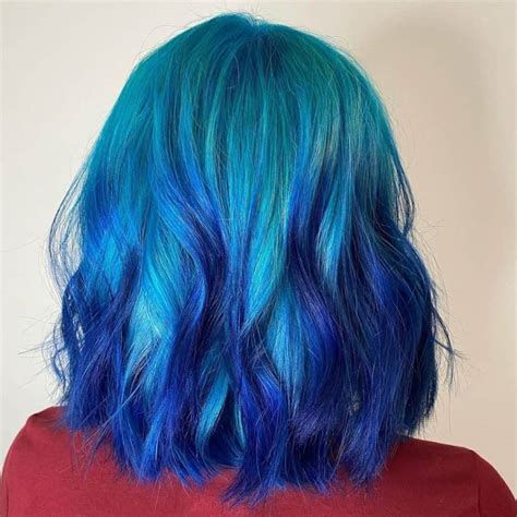 Baby Blue Hair Short Blue Hair Blue Purple Hair Hair Color Blue