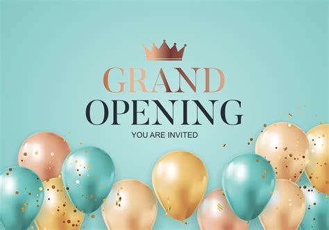 Grand Opening Congratulation Background Card With Confettis 2476378