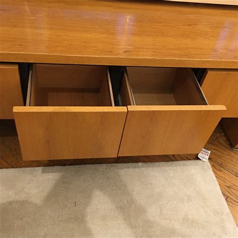 Highlighted by its striking design, corridor office is engineered to create an impressive workspace. Solid Cherry Wooden Filing Cabinet Credenza | Chairish