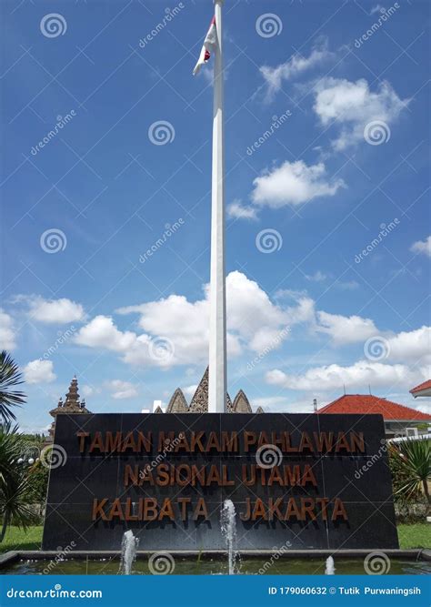 Editorial Use Photo 07 April 2020 Taman Makam Pahlawan Cemetery For