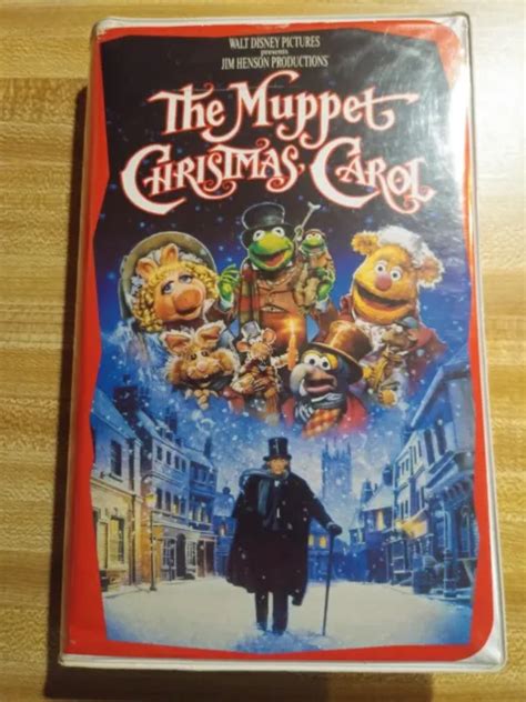 DISNEY THE MUPPETS Christmas Carol VHS Video Tape 1729 Clamshell Jim