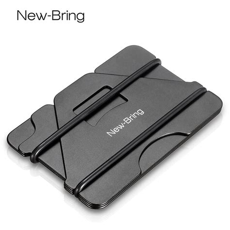 Also can be used as metal credit cards, vip and membership card. NewBring Multiple Function Metal Credit Card Holder Black Pocket Box Business Cards ID Wallet ...