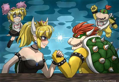Bowser Vs Bowsette By Tomoeotohime By Https Deviantart