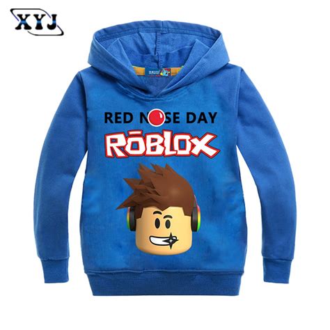 2017 Roblox Shirt For Boys Sweatshirt Red Noze Day Costume Children